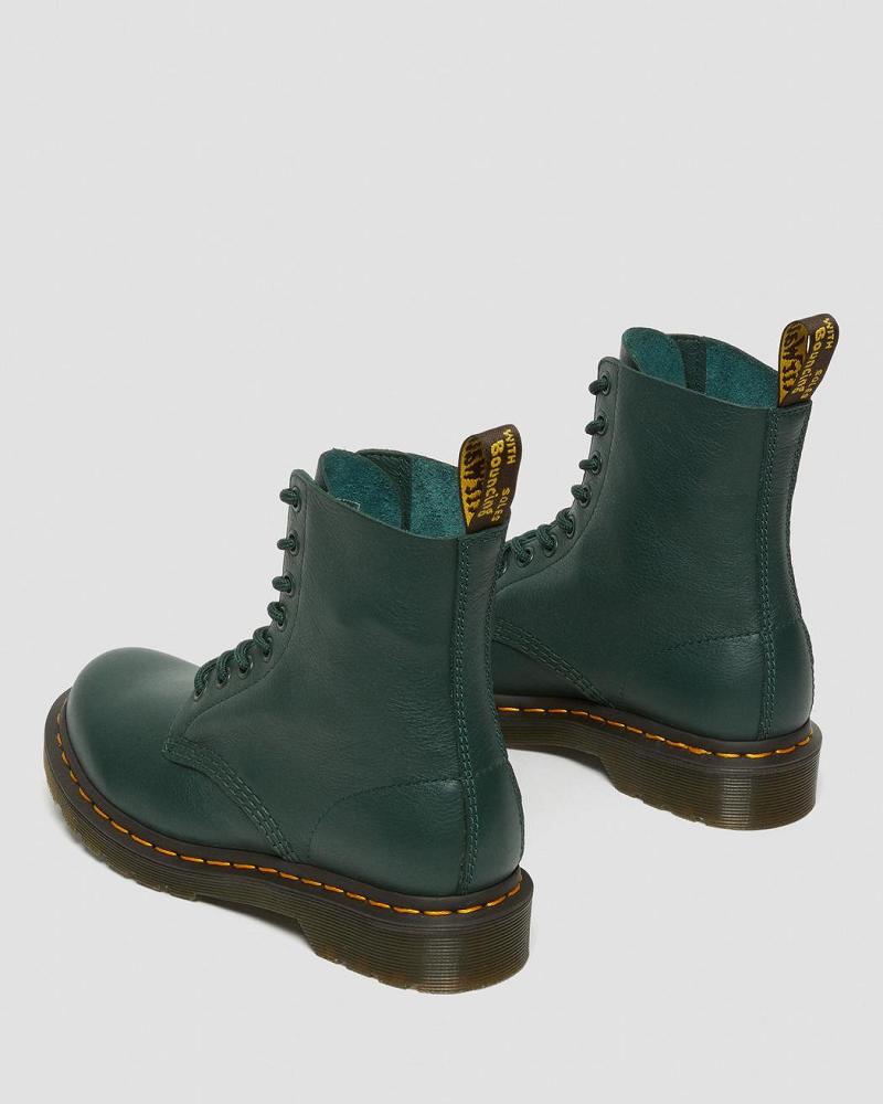 Dr Martens 1460 Pascal Virginia Leren Enkellaars Dames Groen | NL 87RVD